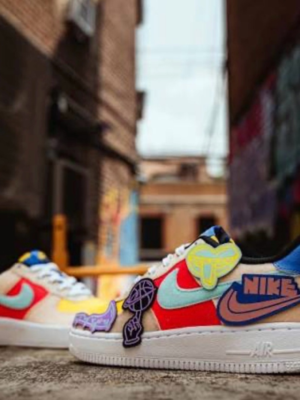 Nike Kids Sneakers Red Blue Teal Yellow Purple